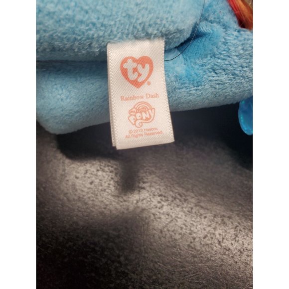 7 Inch Ty My Little Pony The Beanie Babies Collection Rainbow Dash Plush - New - Picture 8 of 11